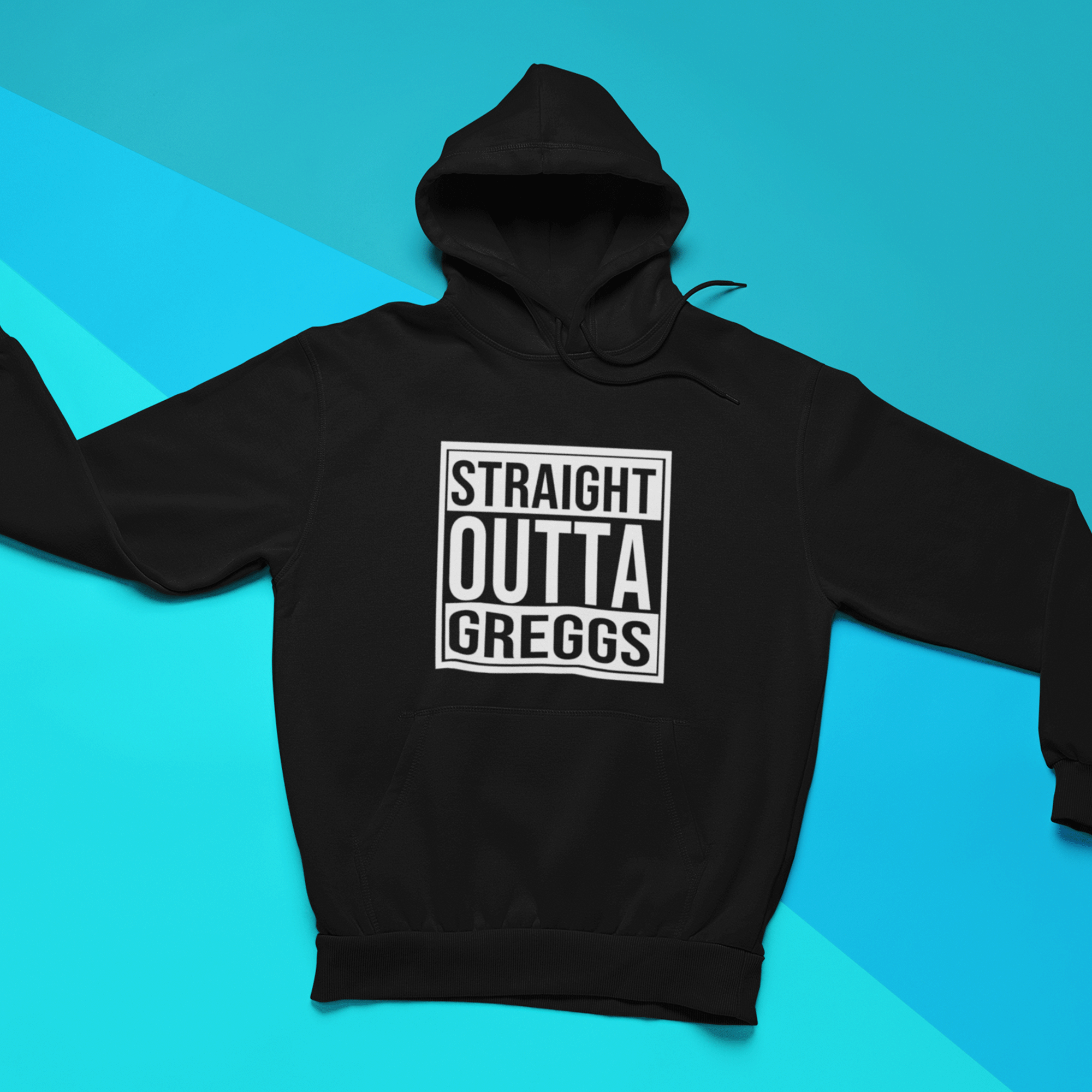 straight outta greggs hoodie