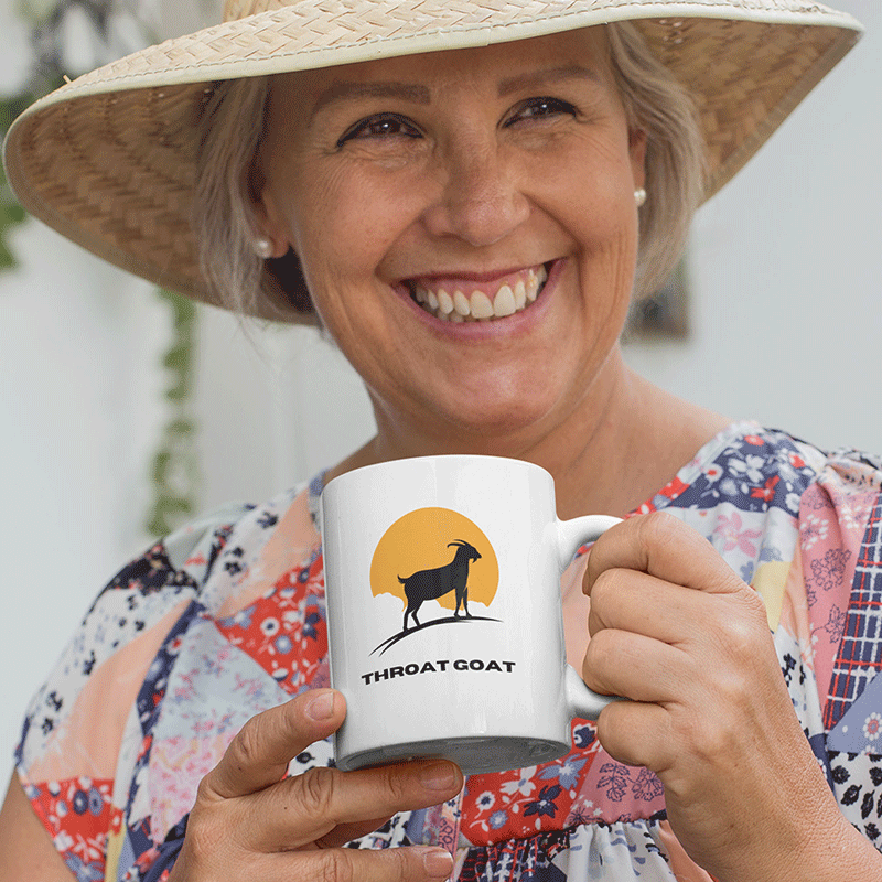 throat goat mug