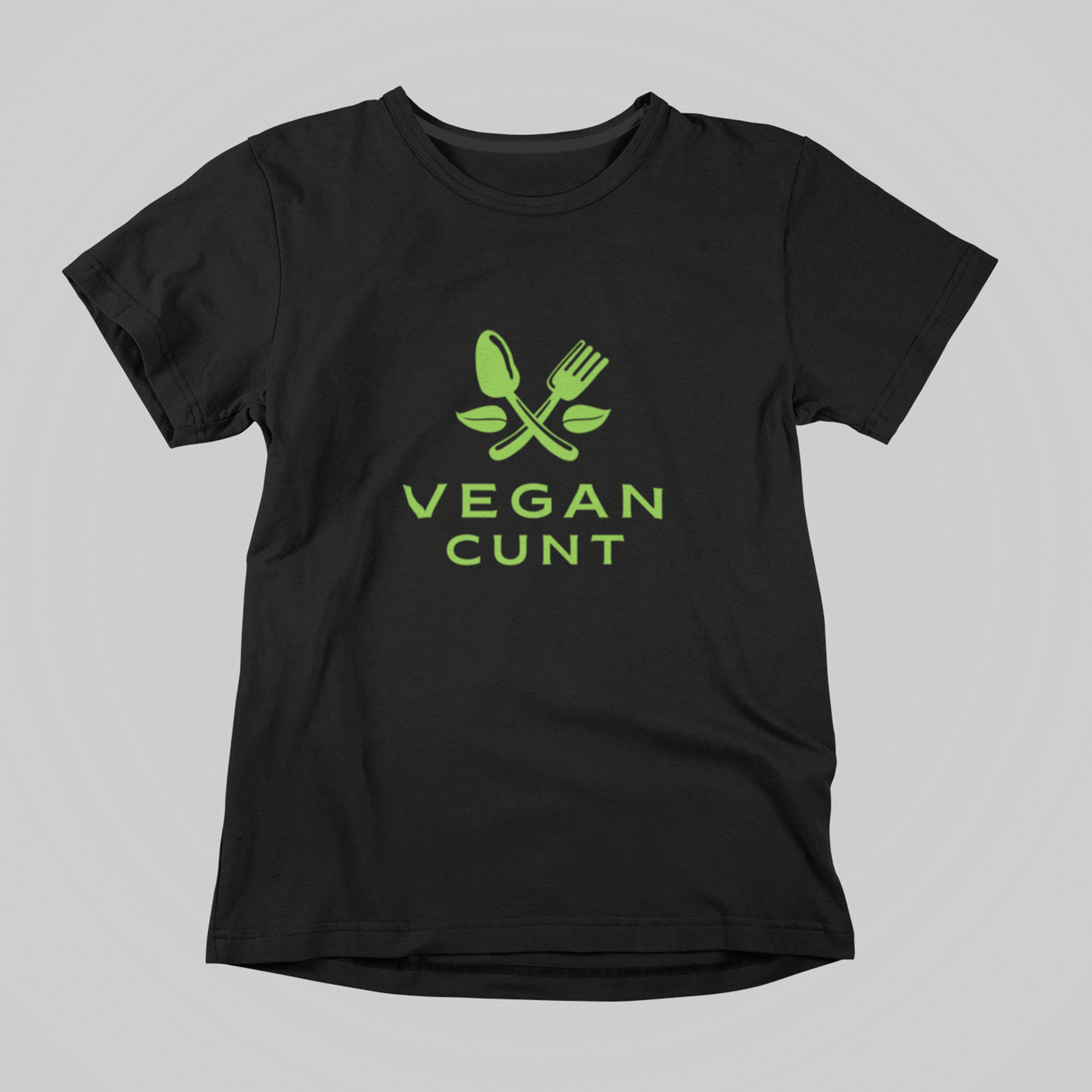 vegan cunt black tshirt