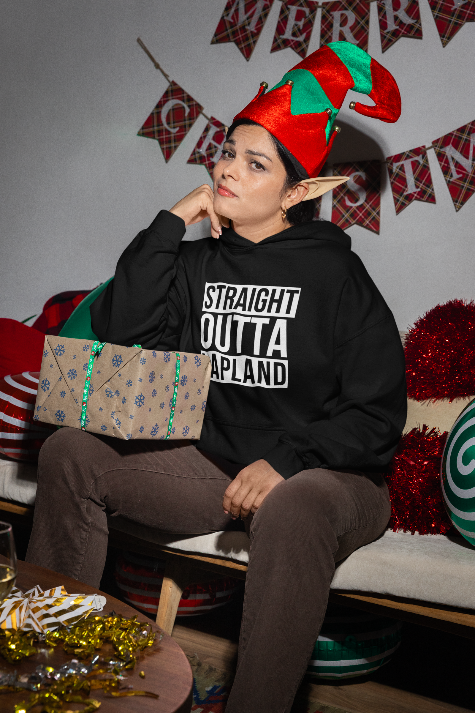 Straight Outta Lapland Hoodie
