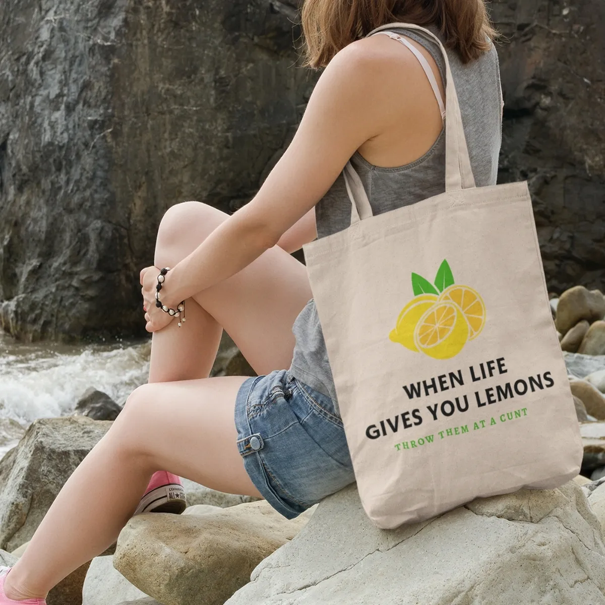 when life gives you lemons bag