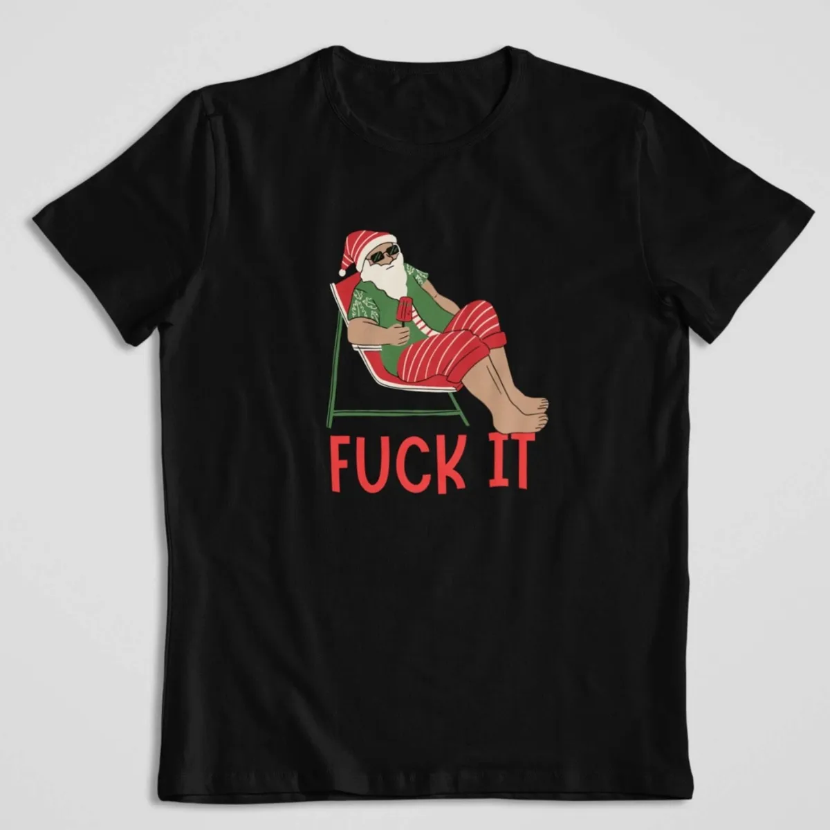 fuck it santa black santa fuck it
