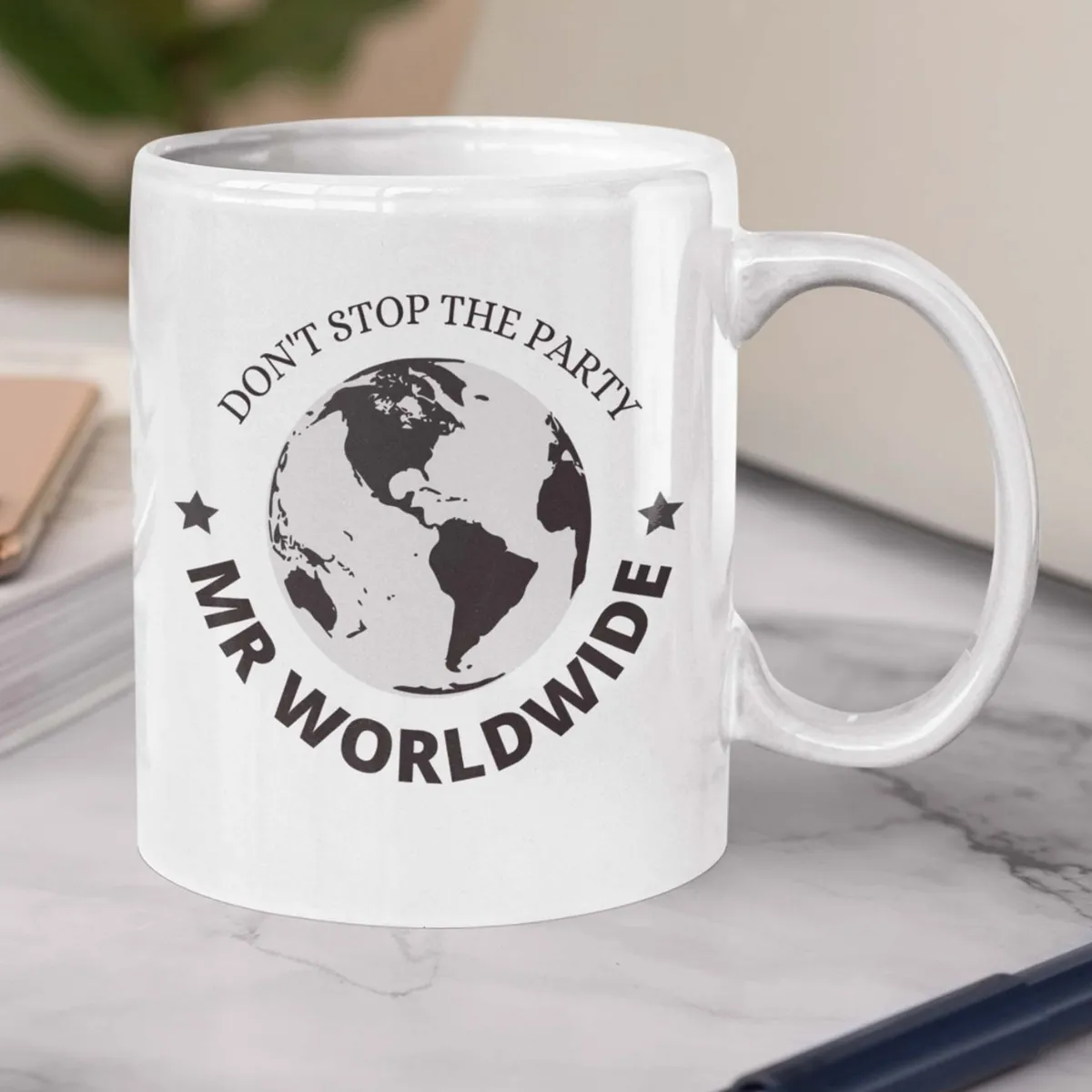mr worldwide mug