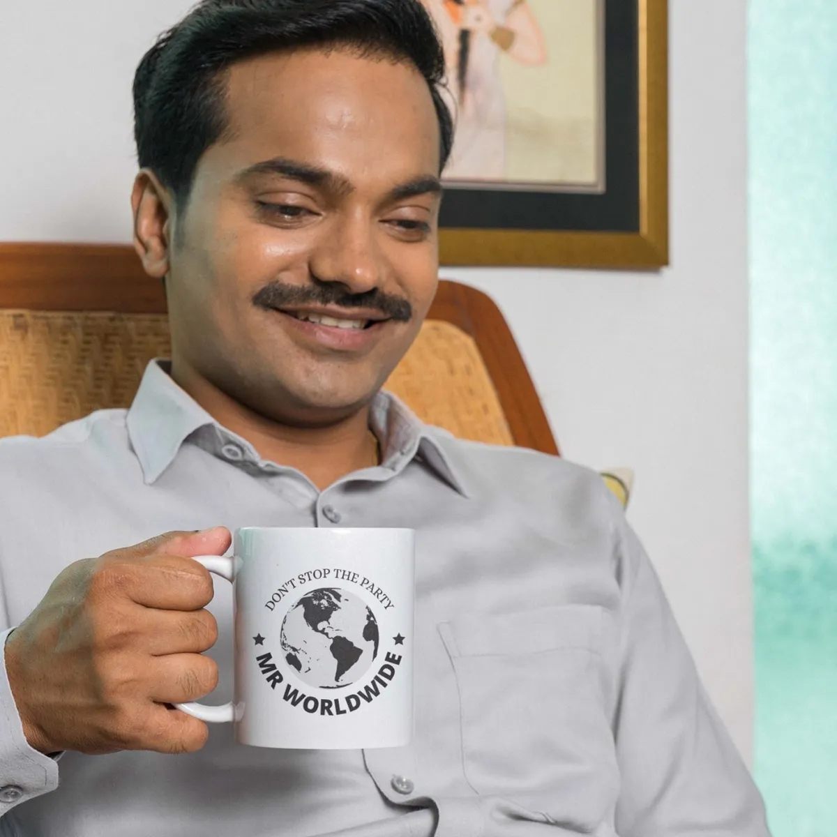 mr worldwide mug