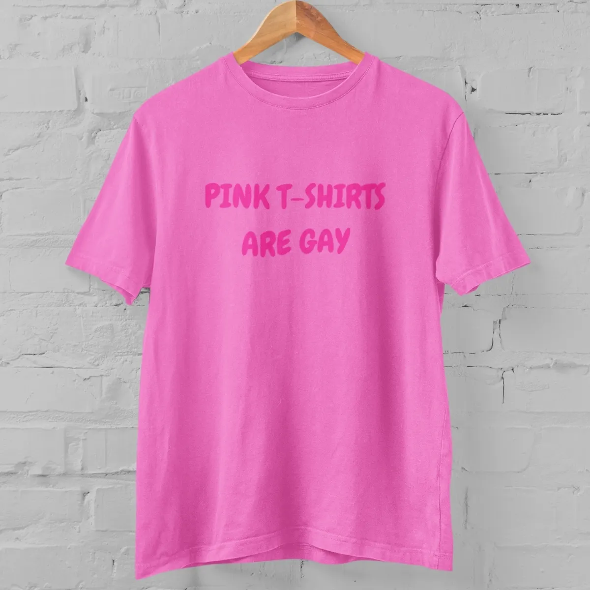 pink tshirts are gay