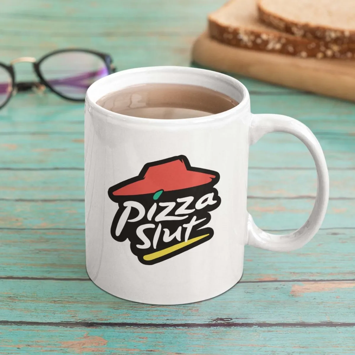 pizza slut mug