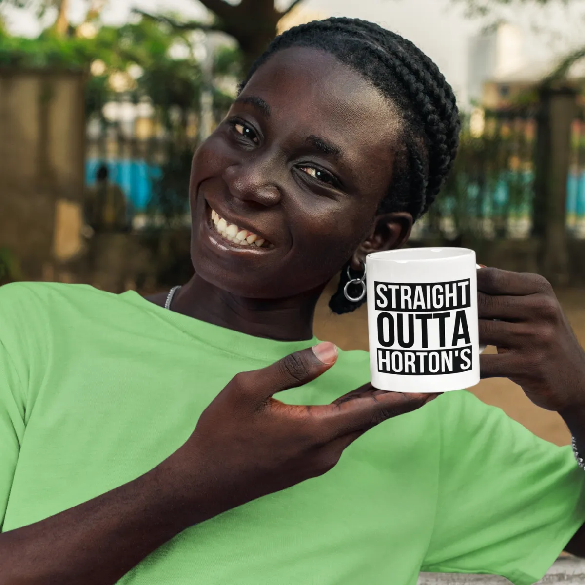 straight outta hortons mug