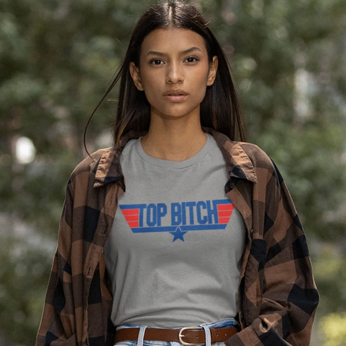 top bitch grey 2 top bitch tshirt