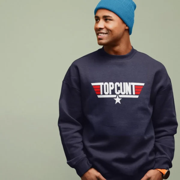 top cunt navy sweat 1 top cunt sweatshirt